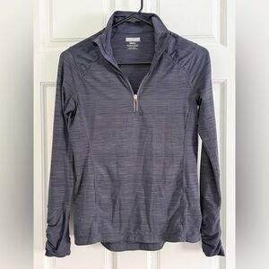 Kirkland Signature Charcoal Quarter-Zip Top